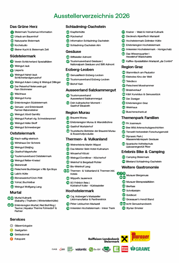 Ausstellerverzeichnis-Steiermark-Fruehling-2026 Steiermark-Frühling 2026 am Wiener Rathausplatz - Aussteller