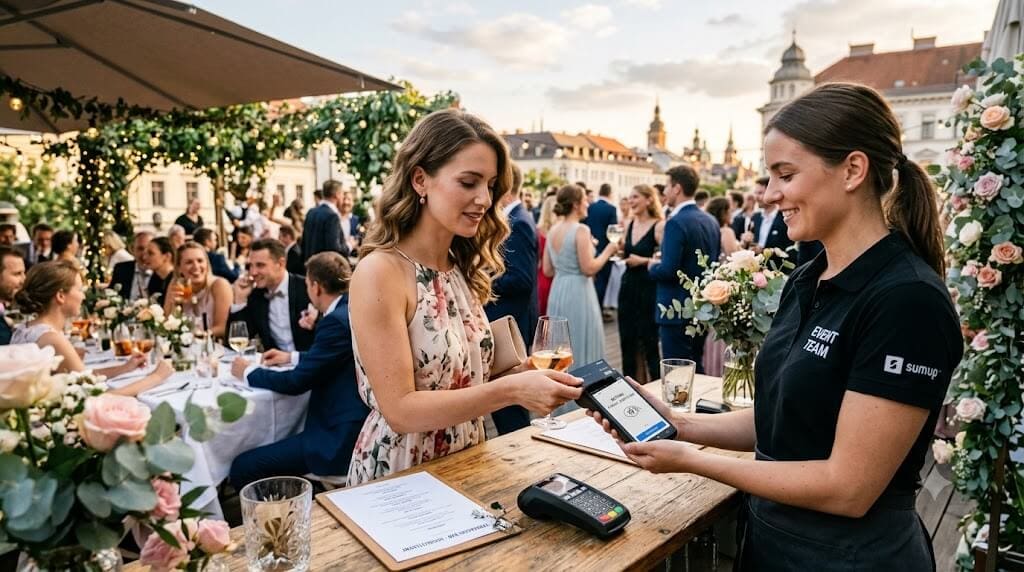 Sommergeschäft in der Stadt: Terrassen, Events, Hochzeiten und wie man den Zahlungsprozess skaliert