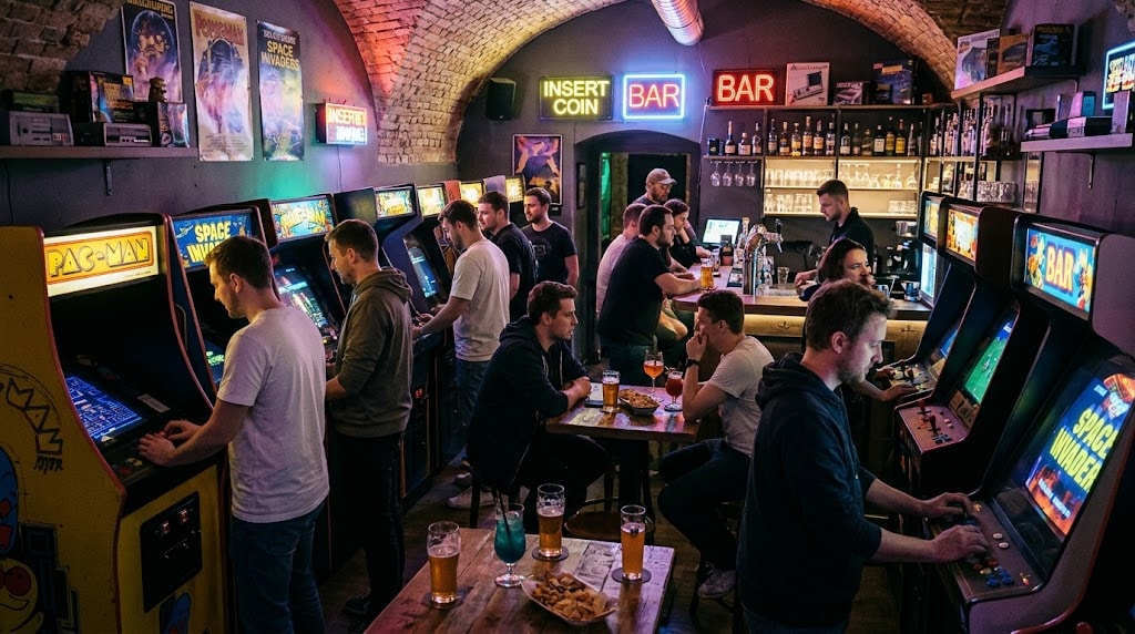 Retro-Spaß in Wien: Spielhallen, Gaming-Bars und Popkultur-Hotspots