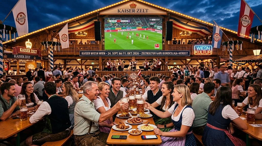 Zeltkultur trifft Bundesliga-Herbst in Wien - Fotocredit: Bild wurde mit KI Unterstützung erstellt